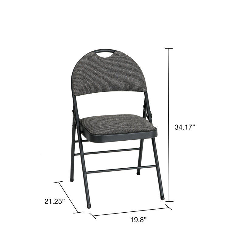 Cosco Superior Comfort Commercial Fabric Folding Chair with Scotchgard